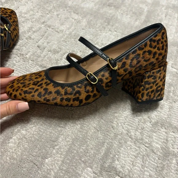 Sam Edelman Leopard Print Mary Jane Shoes - Picture 2 of 4